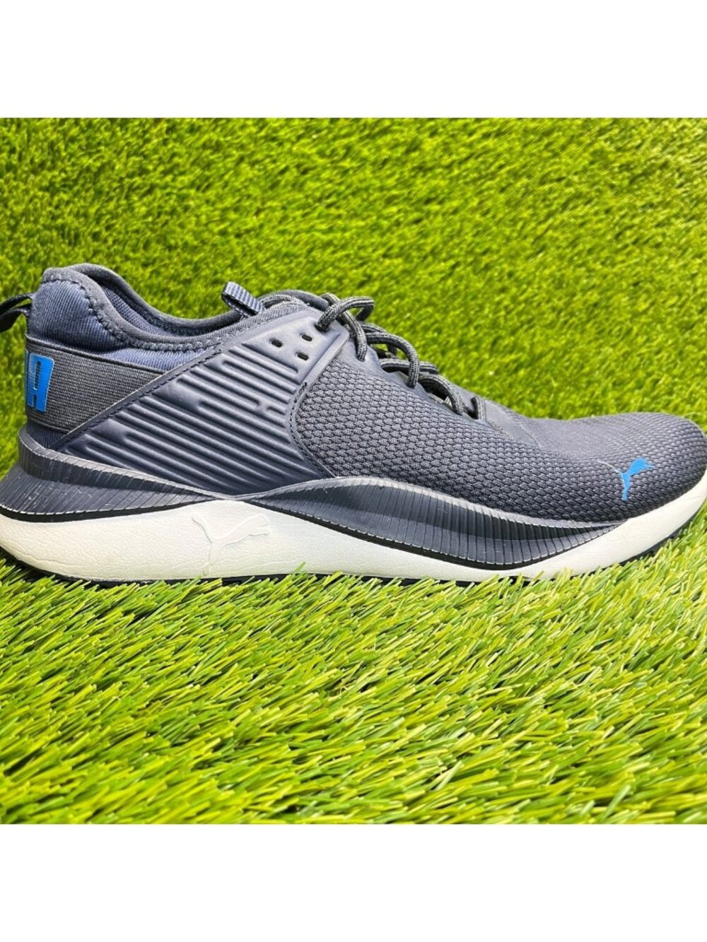 Puma PC Runner Mens Size 11 Navy Blue White Athletic Running Shoes Sneakers